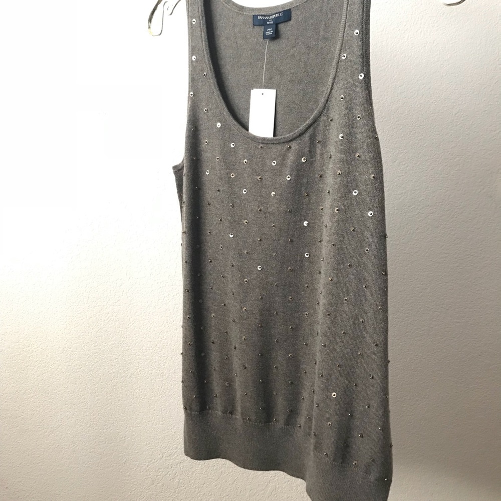 Banana Republic beaded sweater dress